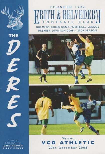 Erith & Belvedere v V C D Athletic 27-Dec-2008