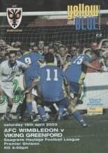 AFC Wimbledon v Viking Greenford 19-Apr-2003
