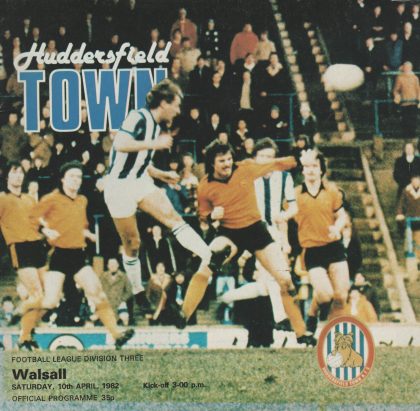 Huddersfield Town v Walsall 10-Apr-1982