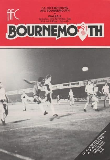 AFC Bournemouth v Walsall 19-Nov-1983