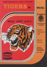 Hull City v Walsall 01-Nov-1983