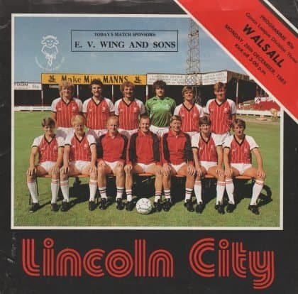 Lincoln City v Walsall 26-Dec-1983