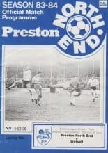 Preston North End v Walsall 31-Dec-1983
