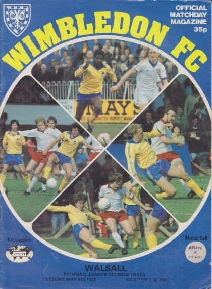 Wimbledon v Walsall  04-May-1982