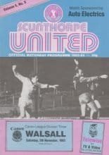 Scunthorpe United v Walsall   05-Nov-1983