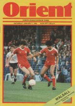 Leyton Orient v Walsall 07-Jan-1984