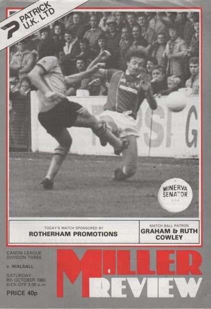 Rotherham United v Walsall  08-Oct-1983