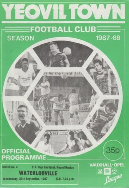 Yeovil Town v Waterlooville  30-Sep-1987