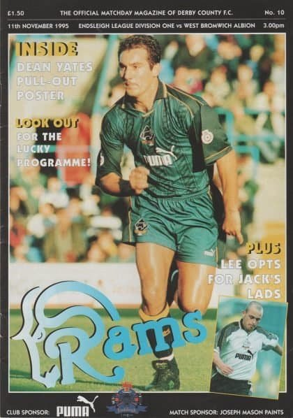 Derby County v West Bromwich Albion 11-Nov-1995