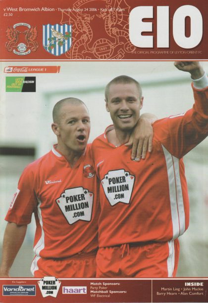 Leyton Orient v West Bromwich Albion 24-Aug-2006