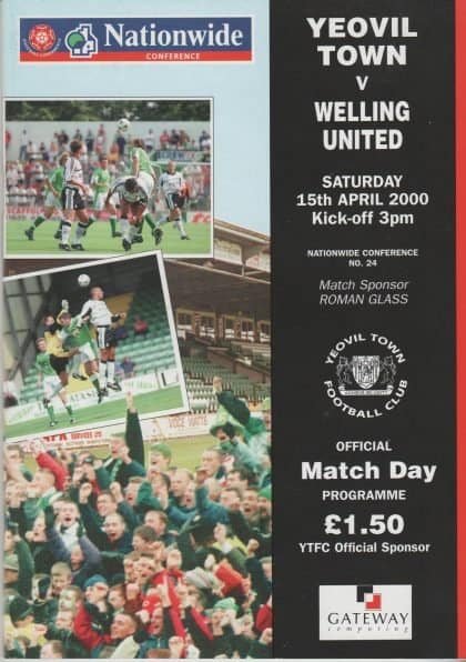 Yeovil Town v Welling United 01-May-2000