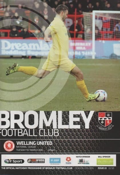 Bromley v Welling United  01-Mar-2016