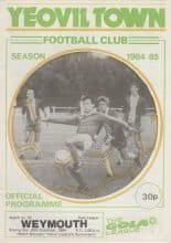 Yeovil Town v Weymouth  26-Dec-1984