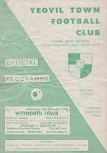 Yeovil Town v Weymouth 29-Dec-1965