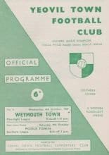 Yeovil Town v Weymouth  06-Oct-1965