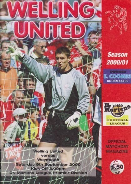 Welling United v Weymouth  09-Sep-2000