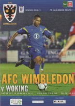 AFC Wimbledon v Woking 15-Jan-2011