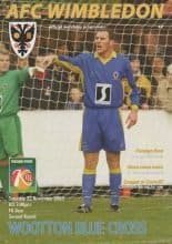 AFC Wimbledon v Wootton Blue Cross  22-Nov-2003