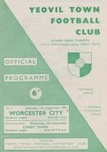 Yeovil Town v Worcester City  11-Sep-1965