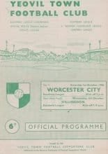 Yeovil Town v Worcester City  01-Oct-1966