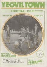 Yeovil Town v Worcester City 27-Aug-1984