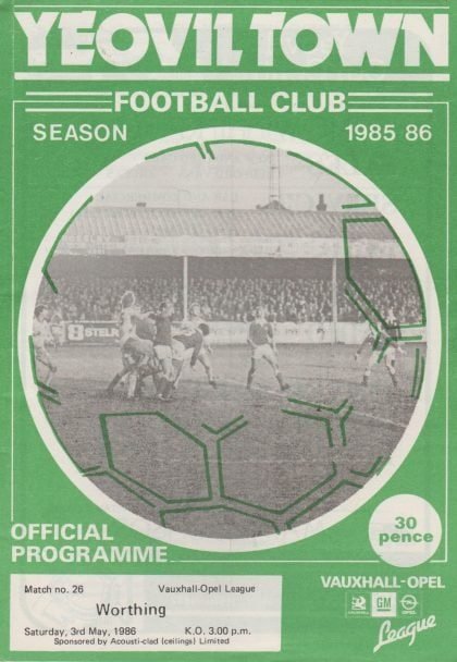 Yeovil Town v Worthing 03-May-1986