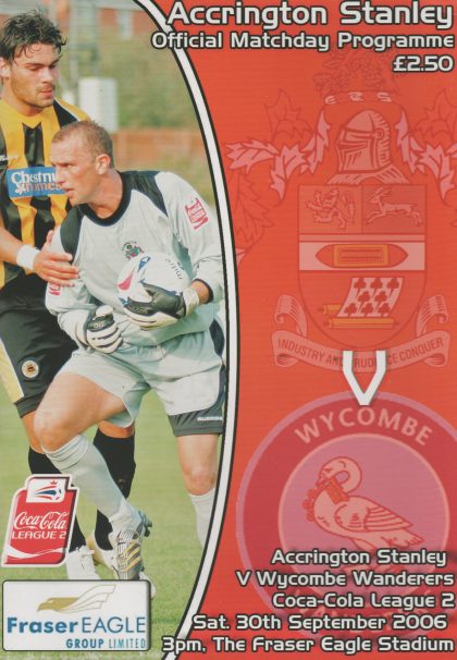 Accrington Stanley v Wycombe Wanderers  30-Sep-2006