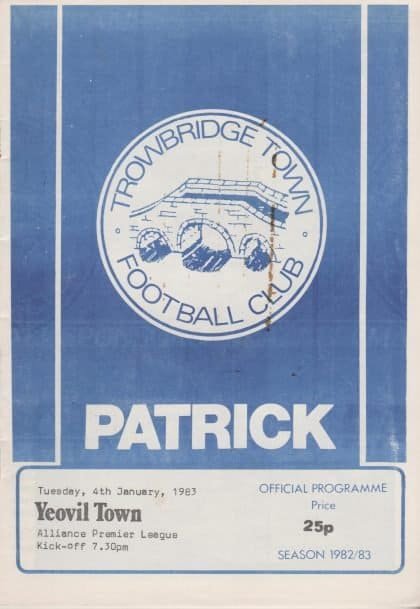Trowbridge Town v Yeovil Town 04-Jan-1983