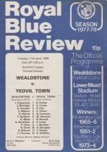 Wealdstone v Yeovil Town  11-Apr-1978