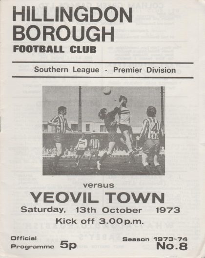Hillingdon Borough v Yeovil Town  13-Oct-1973