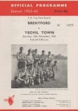 Brentford v Yeovil Town 13-Nov-1965