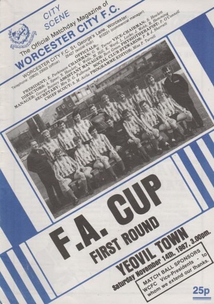 Worcester City v Yeovil Town 14-Nov-1987