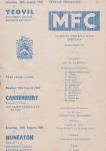 Margate v Yeovil Town 16-Aug-1969