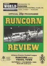 Runcorn v Yeovil Town 17-Mar-1984