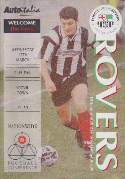 Forest Green Rovers v Yeovil Town  17-Mar-1999
