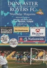 Doncaster Rovers v Yeovil Town 18-Mar-2000