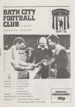 Bath City v Yeovil Town 01-Oct-1977