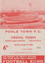 Poole Town v Yeovil Town 01-Jan-1966