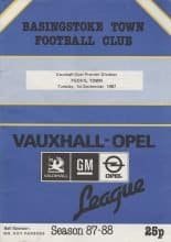 Basingstoke Town v Yeovil Town 01-Sep-1987