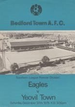 Bedford Town v Yeovil Town  20-Dec-1975