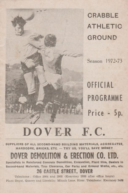 Dover v Yeovil Town  10-Feb-1973