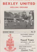 Bexley United v Yeovil Town 23-Jan-1965
