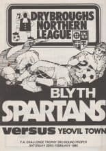 Blyth Spartans v Yeovil Town 23-Feb-1980