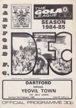 Dartford v Yeovil Town 23-Feb-1985