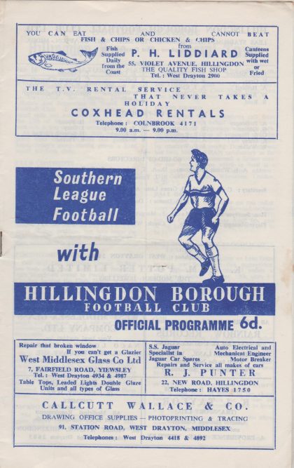 Hillingdon Borough v Yeovil Town  23-Mar-1968