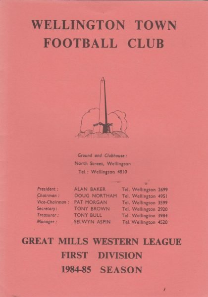 Wellington Town v Yeovil Town Reserves 23-Mar-1985