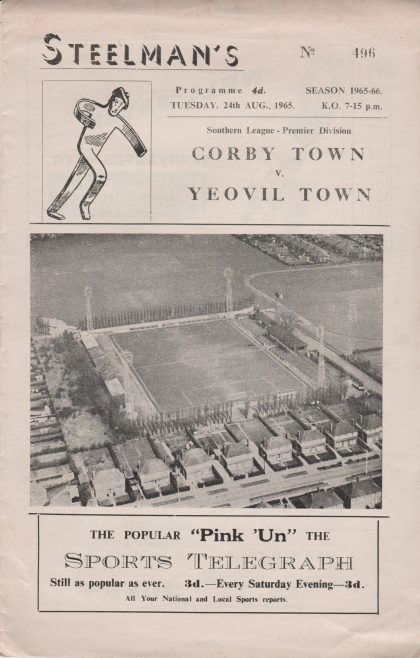 Corby Town v Yeovil Town 24-Aug-1965