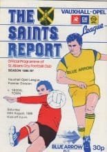 St Albans City v Yeovil Town 24-Aug-1986