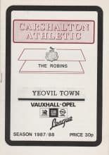 Carshalton Athletic v Yeovil Town 26-Apr-1988