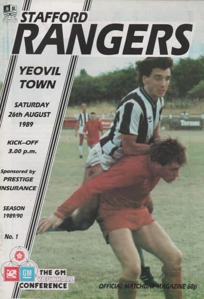 Stafford Rangers v Yeovil Town 26-Aug-1989